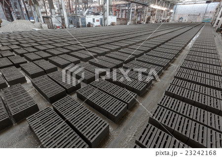 Stack of gray bricks 23242168