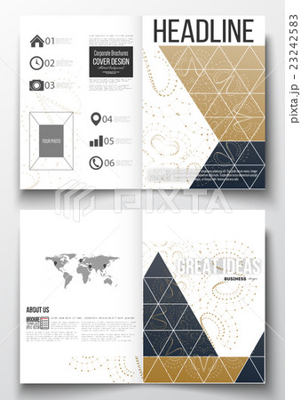 Set of business templates for brochure, magazine 23242583
