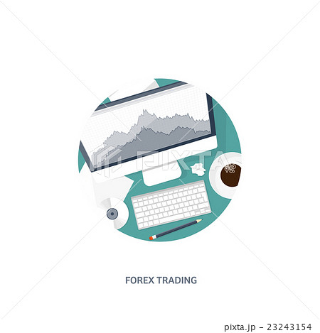 Vector illustration. Flat background. Market trade 23243154
