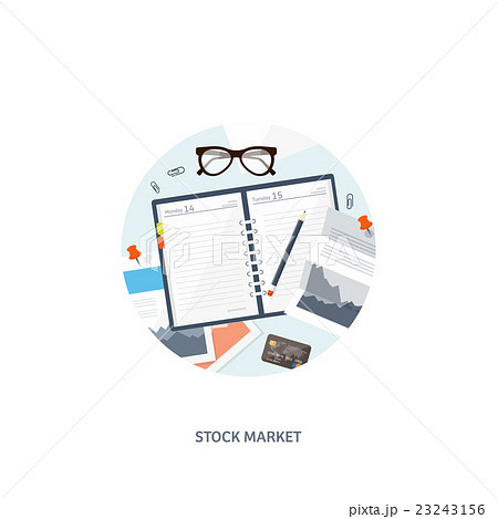 Vector illustration. Flat background. Market trade Vector illustration. Flat background. Market trade 23243156