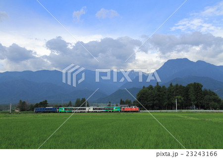 大糸線　快速「北アルプス風っこ」2016年7月2日 23243166