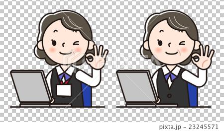 女性スタッフ-パソコン 23245571