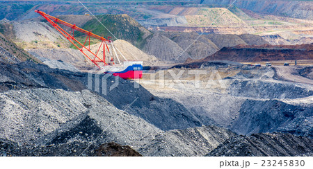 Coal mining in open pit Coal mining in open pit 23245830