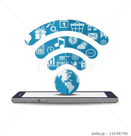 スマートフォンとWiFi 23246740