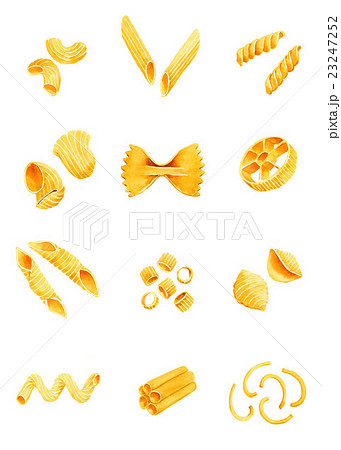 Varieties Of Pastaのイラスト素材