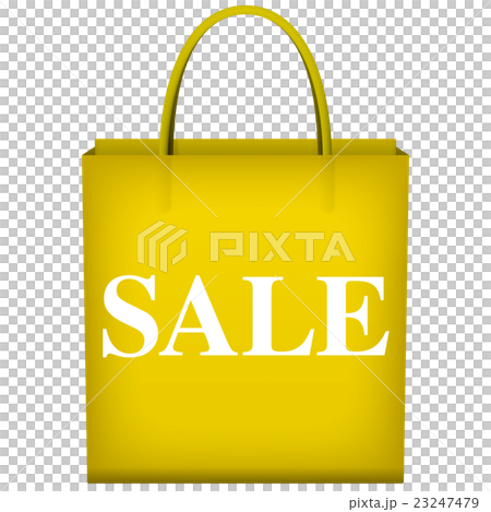 紙袋_黃色_包括銷售字符 23247479