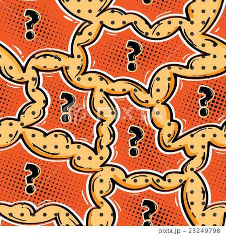 comic seamless pattern with question mark 23249798