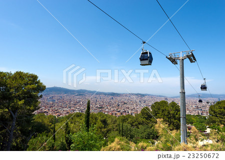 Cableway to Montjuic - Barcelona Spain Cableway to Montjuic - Barcelona Spain 23250672