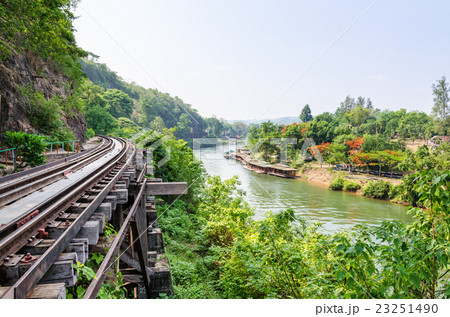 Death Railway bridge over the Kwai Noi river 23251490