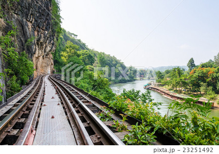 Death Railway bridge over the Kwai Noi river 23251492