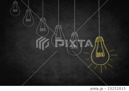 light bulbs illustration creativity concept  idea 23252015