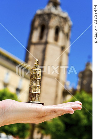 the belfry of the Cathedral of Valencia, Spain 23253444