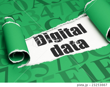 Information concept: black text Digital Data under 23253667