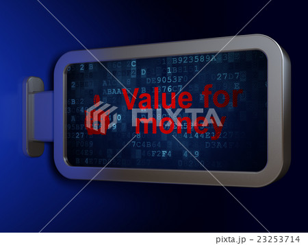 Money concept: Value For Money and Money Box With 23253714