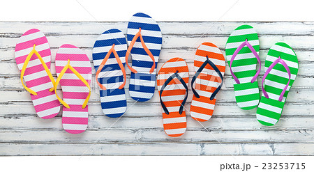 Colorful  Flip Flops. 23253715