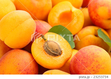 Fresh apricots background. Fresh apricots background. 23253734