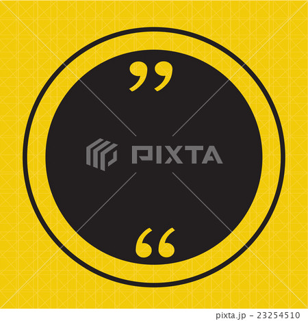 Quotation Mark Speech Bubble sign 23254510