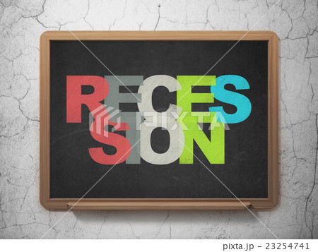 Finance concept: Recession on School board Finance concept: Recession on School board 23254741
