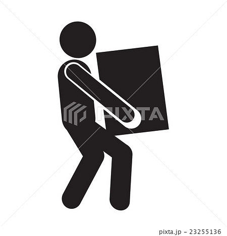Man standing Presentation chart icon 23255136