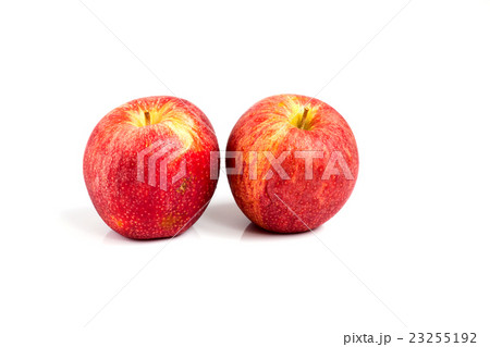 Sear skin and abrasion mark on red apple 23255192