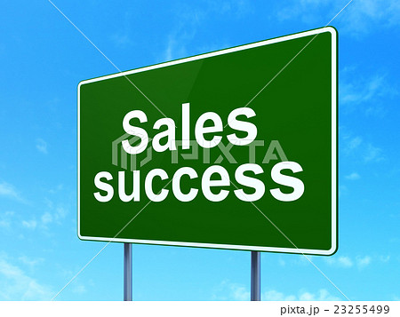 Advertising concept: Sales Success on road sign 23255499