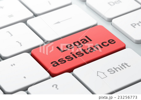 Law concept: Legal Assistance on computer keyboard 23256773