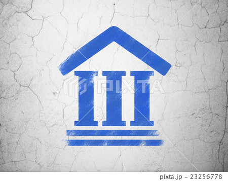Law concept: Courthouse on wall background 23256778