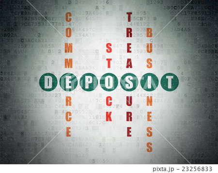 Currency concept: Deposit in Crossword Puzzle Currency concept: Deposit in Crossword Puzzle 23256833