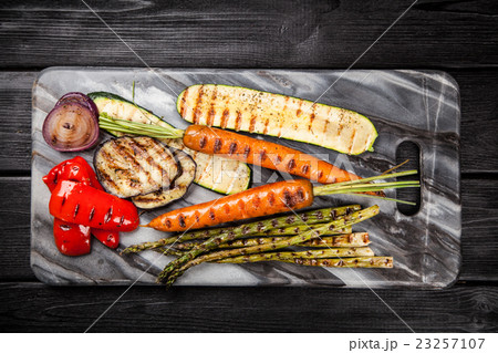Assortment of grilled vegetables Assortment of grilled vegetables 23257107