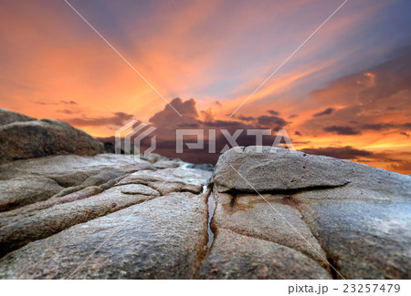 The rock and the sunset sky The rock and the sunset sky 23257479
