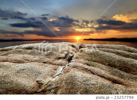 The rock and the sunset sky The rock and the sunset sky 23257799