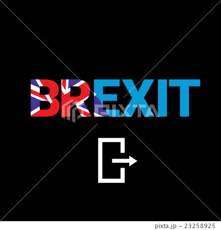 Brexit Text isolated. United Kingdom exit Brexit Text isolated. United Kingdom exit 23258925