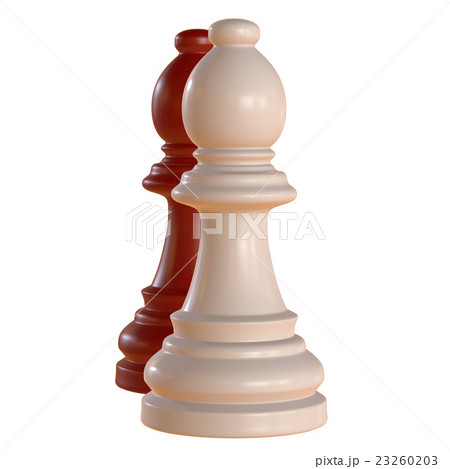 isolated chess figurine 3d illustration isolated chess figurine 3d illustration 23260203