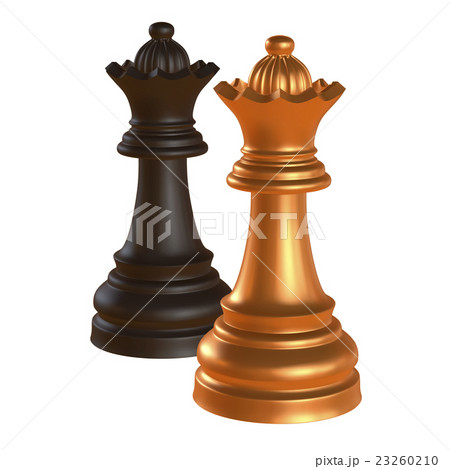isolated chess figurine 3d illustration 23260210