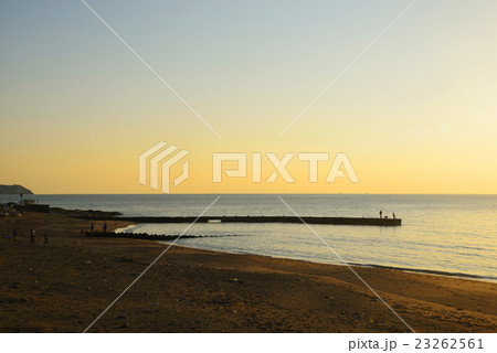 元名海岸の夕暮れ　千葉の風景 23262561