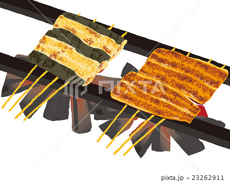 うなぎ 蒲焼きのイラスト素材