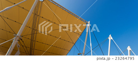 Modern Tensile Structure on Blue Sky Modern Tensile Structure on Blue Sky 23264795