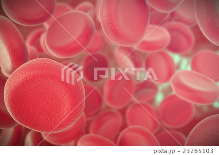 Human blood cells with focus effect. 3d Human blood cells with focus effect. 3d 23265103