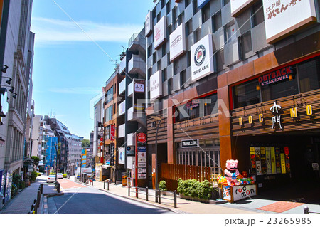 六本木の芋洗坂通り(坂上から坂下方向) 六本木の芋洗坂通り(坂上から坂下方向) 23265985