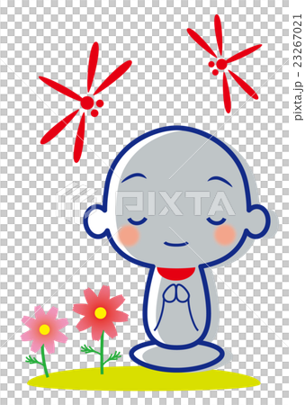 お地蔵様とコスモス 23267021