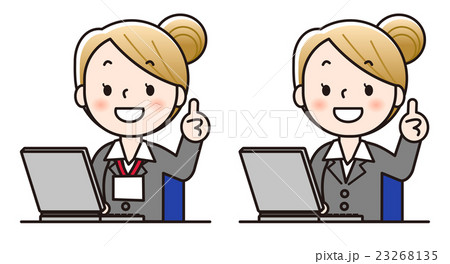 女性スタッフ-パソコン 23268135