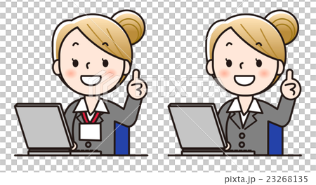女性スタッフ-パソコン 23268135