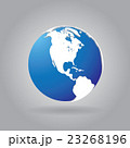 Globe icon with smooth vector shadows 23268196