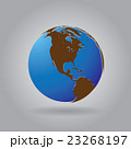 Globe icon with smooth vector shadows 23268197