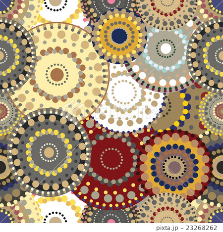 Seamless retro pattern with vivid colorful painted Seamless retro pattern with vivid colorful painted 23268262