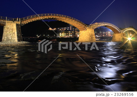 錦帯橋ライトアップ 錦帯橋ライトアップ 23269556