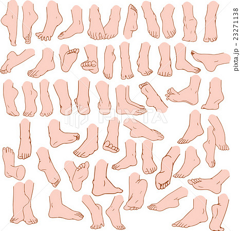 Woman Man Feet Pack 3のイラスト素材