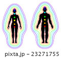 Aura and chakras on white background illustration 23271755