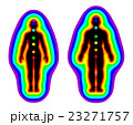 Aura and chakras on white background 23271757
