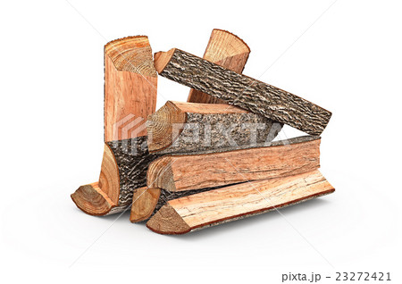 Firewood stack chopped 23272421